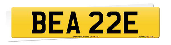 Registration number BEA 22E